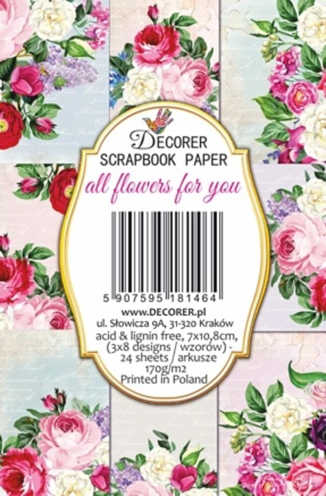 Decorer All Flowers for You Mini Paper Pack (DECOR-M146) (OUTLET) Decorer All Flowers for You Mini Paper Pack (DECOR-M146) (OUTLET)