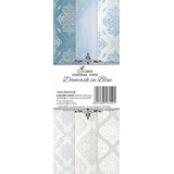 Decorer Damask in Blue 3x8 Inch Paper Pack (Double-sided) (DECOR-D2) (OUTLET)