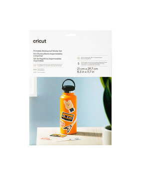 Cricut Printable Waterproof Sticker Set A4 White Hologoraphic (5pcs) (2010353)