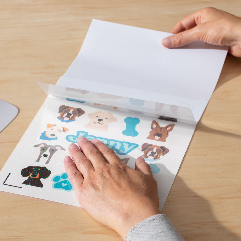 Printable Waterproof Sticker Set A4 White Hologoraphic (5pcs) (2010353