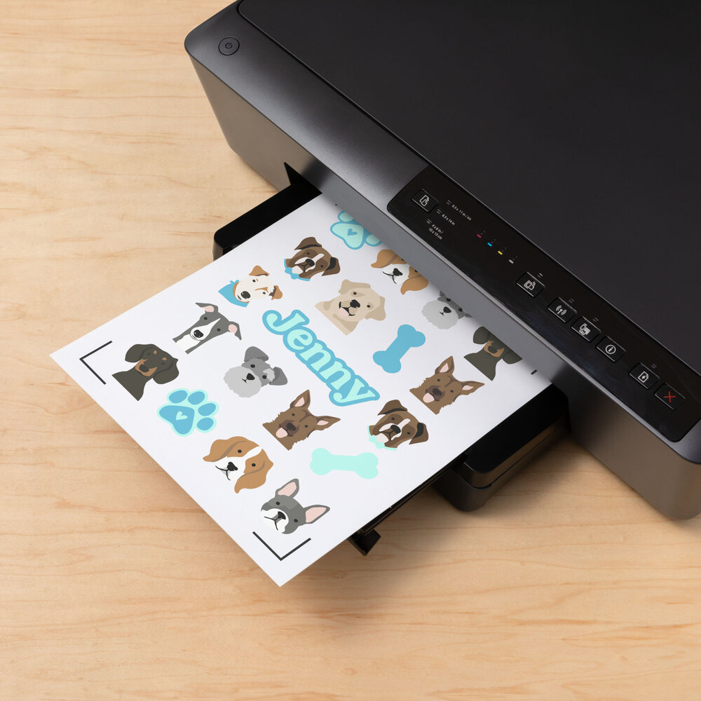 Printable Waterproof Sticker Set A4 Transparent Hologoraphic (5pcs
