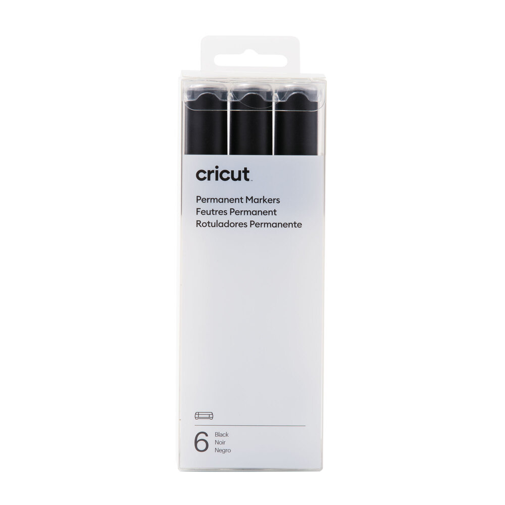 Cricut Venture Permanent Markers 2.5mm Black (6pcs) (2008877) Cricut Venture Permanent Markers 2.5mm Black (6pcs) (2008877)