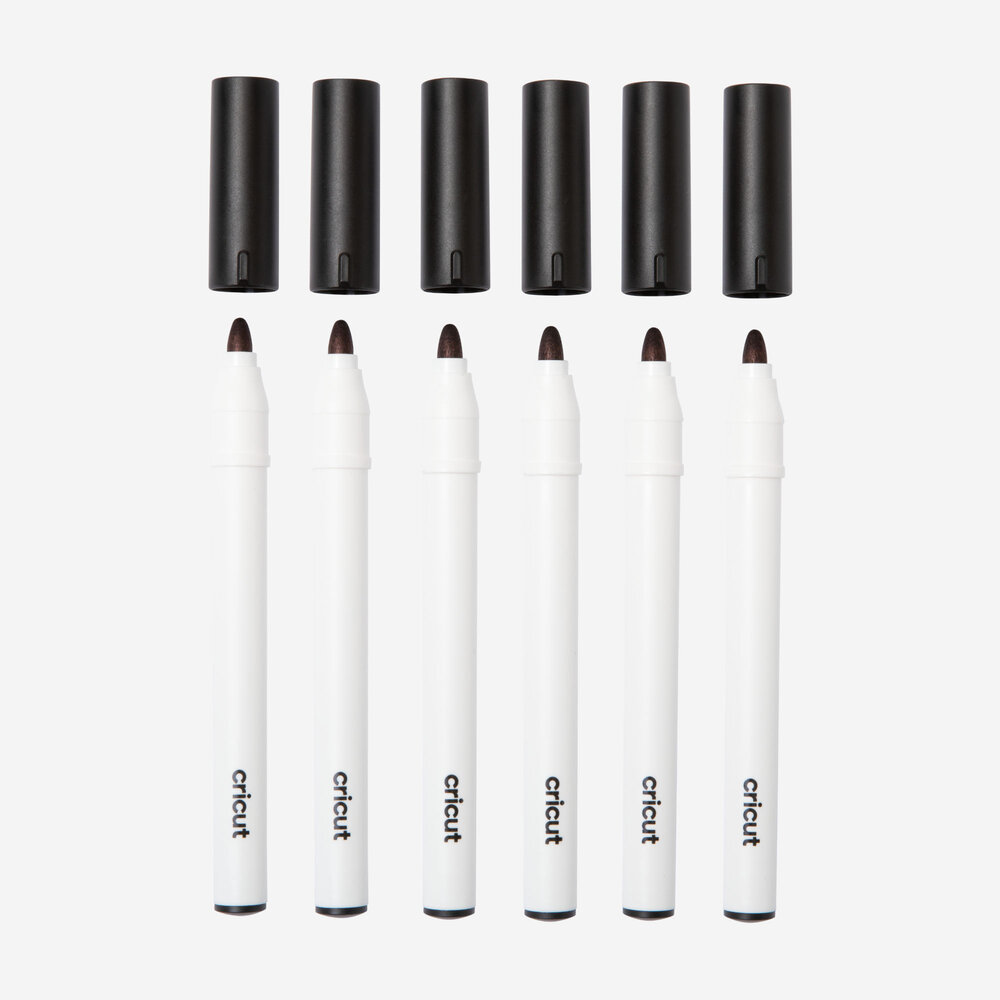Cricut Venture Permanent Markers 2.5mm Black (6pcs) (2008877) Cricut Venture Permanent Markers 2.5mm Black (6pcs) (2008877)