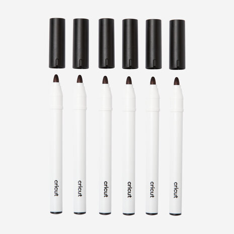 Cricut Venture Permanent Markers 2.5mm Black (6pcs) (2008877) Cricut Venture Permanent Markers 2.5mm Black (6pcs) (2008877)