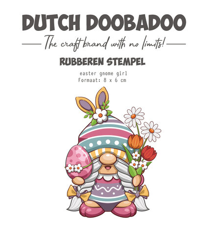 Dutch Doobadoo Rubber Stamp Easter Gnome Girl (497.004.002) (OUTLET)