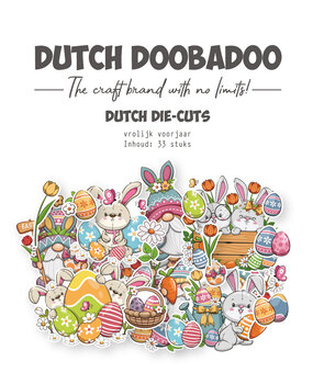 Dutch Doobadoo Die-Cuts A7 Vrolijk Voorjaar (33pcs) (474.007.031) (DISCONTINUED)