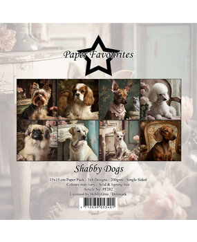 Paper Favourites Shabby Dogs 6x6 Inch Paper Pack (PF282) (DISCONTINUED)