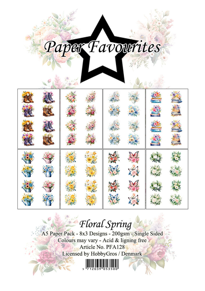 Paper Favourites Floral Spring A5 Paper Pack (PFA128) (DISCONTINUED) Paper Favourites Floral Spring A5 Paper Pack (PFA128) (DISCONTINUED)