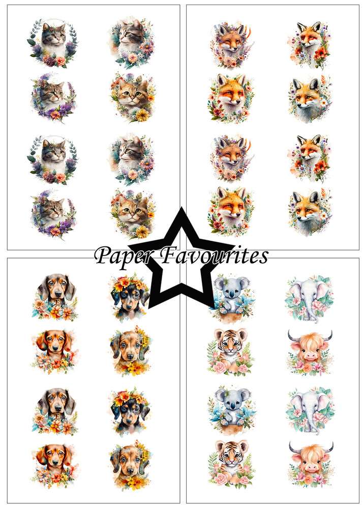 Paper Favourites Cute Animals A5 Paper Pack (PFA127) (DISCONTINUED)