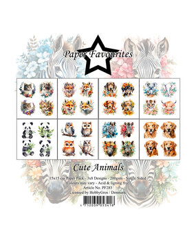 Paper Favourites Cute Animals 6x6 Inch Paper Pack (PF283) (DISCONTINUED)