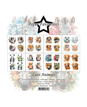Paper Favourites Cute Animals 12x12 Inch Paper Pack (PF483) (DISCONTINUED)