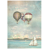 Stamperia Sea Land A4 Rice Paper Balloons (6pcs) (DFSA4860) (DISCONTINUED)