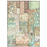 Stamperia Brocante Antiques A4 Rice Paper Fabric Patchwork (6pcs) (DFSA4852) (DISCONTINUED)