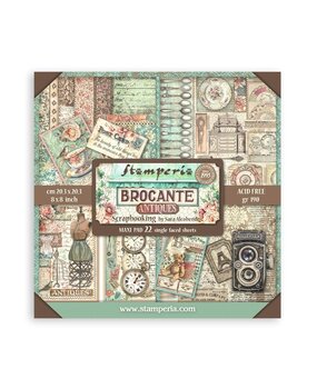 Stamperia Brocante Antiques 8x8 Inch Paper Pack (Single Face) (SBBSXB02)