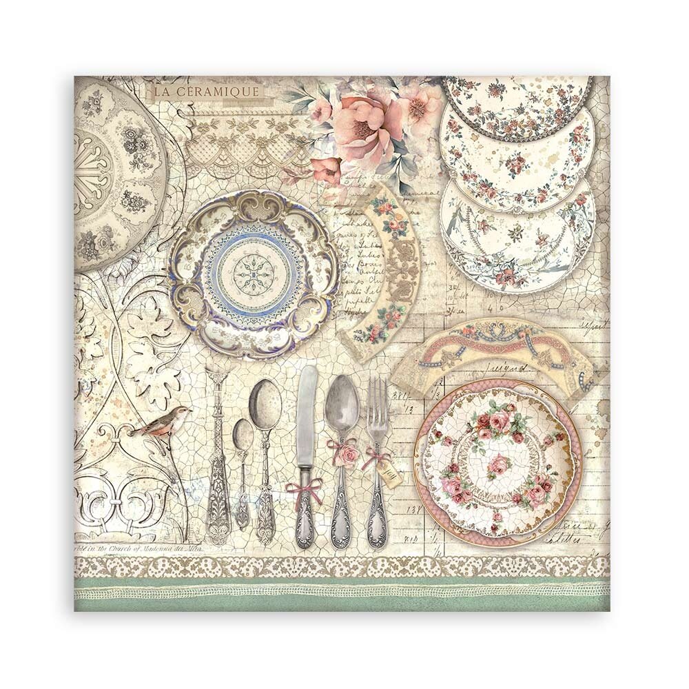 Stamperia Brocante Antiques 8x8 Inch Paper Pack (Single Face) (SBBSXB02)