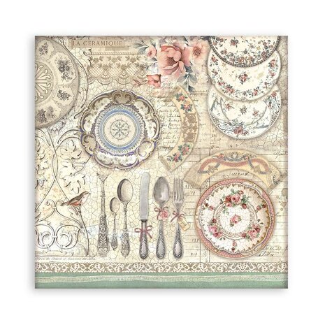 Stamperia Brocante Antiques 8x8 Inch Paper Pack (Single Face) (SBBSXB02)