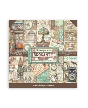 Stamperia Brocante Antiques 12x12 Inch Paper Pack (SBBL150)