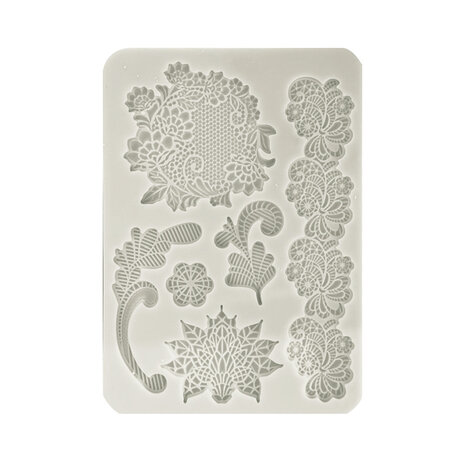 Stamperia Brocante Antiques Silicon Mould A5 Laces (KACMA515)