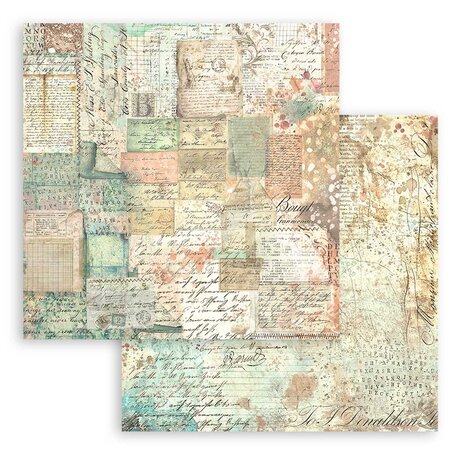 Stamperia Brocante Antiques Maxi Background 12x12 Inch Paper Pack (SBBL151) (DISCONTINUED)