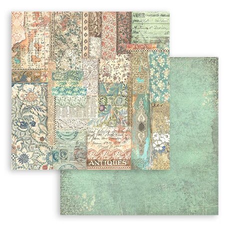 Stamperia Brocante Antiques Backgrounds 8x8 Inch Paper Pack (SBBS102)