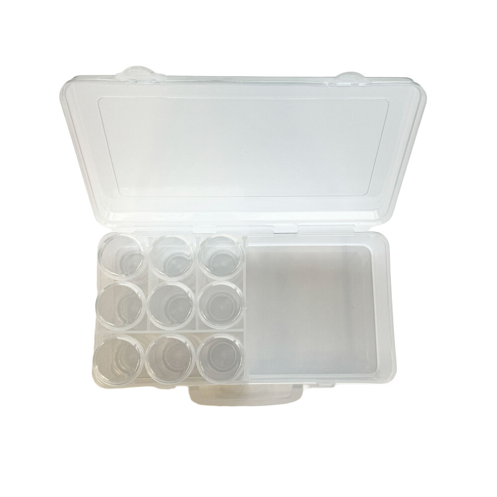 HobbyGros Storage Plastic Storage Box w/ Cups (1+9pcs) (SS117) HobbyGros Storage Plastic Storage Box w/ Cups (1+9pcs) (SS117)