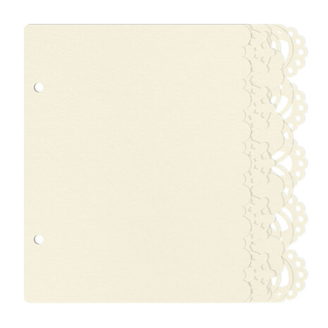 P13 Love and Lace Light Chipboard Embellishments 6x6 Inch Album Base (P13-LAL-57) (OUTLET) P13 Love and Lace Light Chipboard Embellishments 6x6 Inch Album Base (P13-LAL-57) (OUTLET)