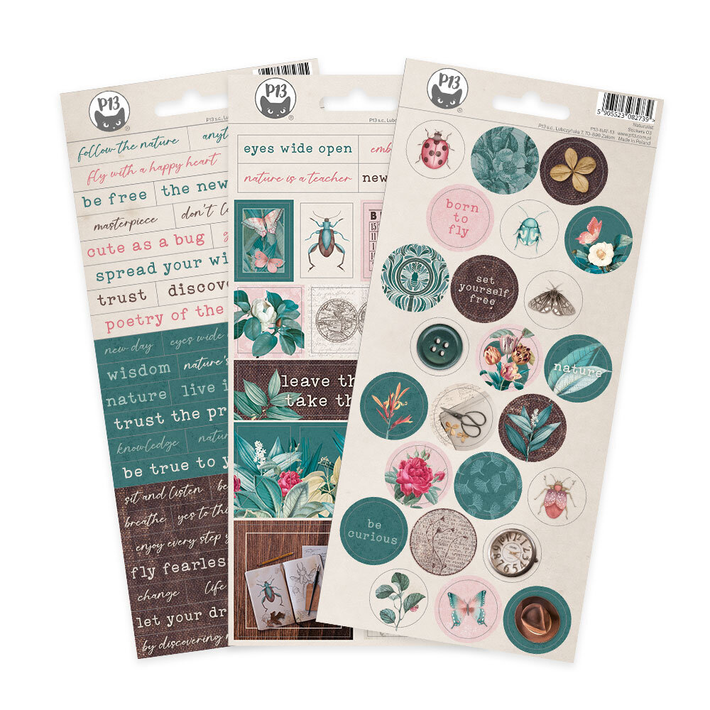 P13 Naturalist Stickers 02 (18pcs) (P13-NAT-12) (DISCONTINUED)