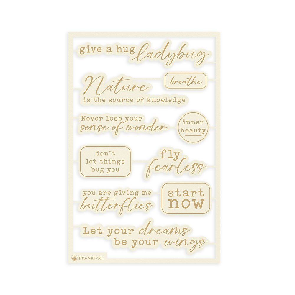 P13 Naturalist Light Chipboard Embellishments 07 ENG (10pcs) (P13-NAT-55) (OUTLET) P13 Naturalist Light Chipboard Embellishments 07 ENG (10pcs) (P13-NAT-55) (OUTLET)