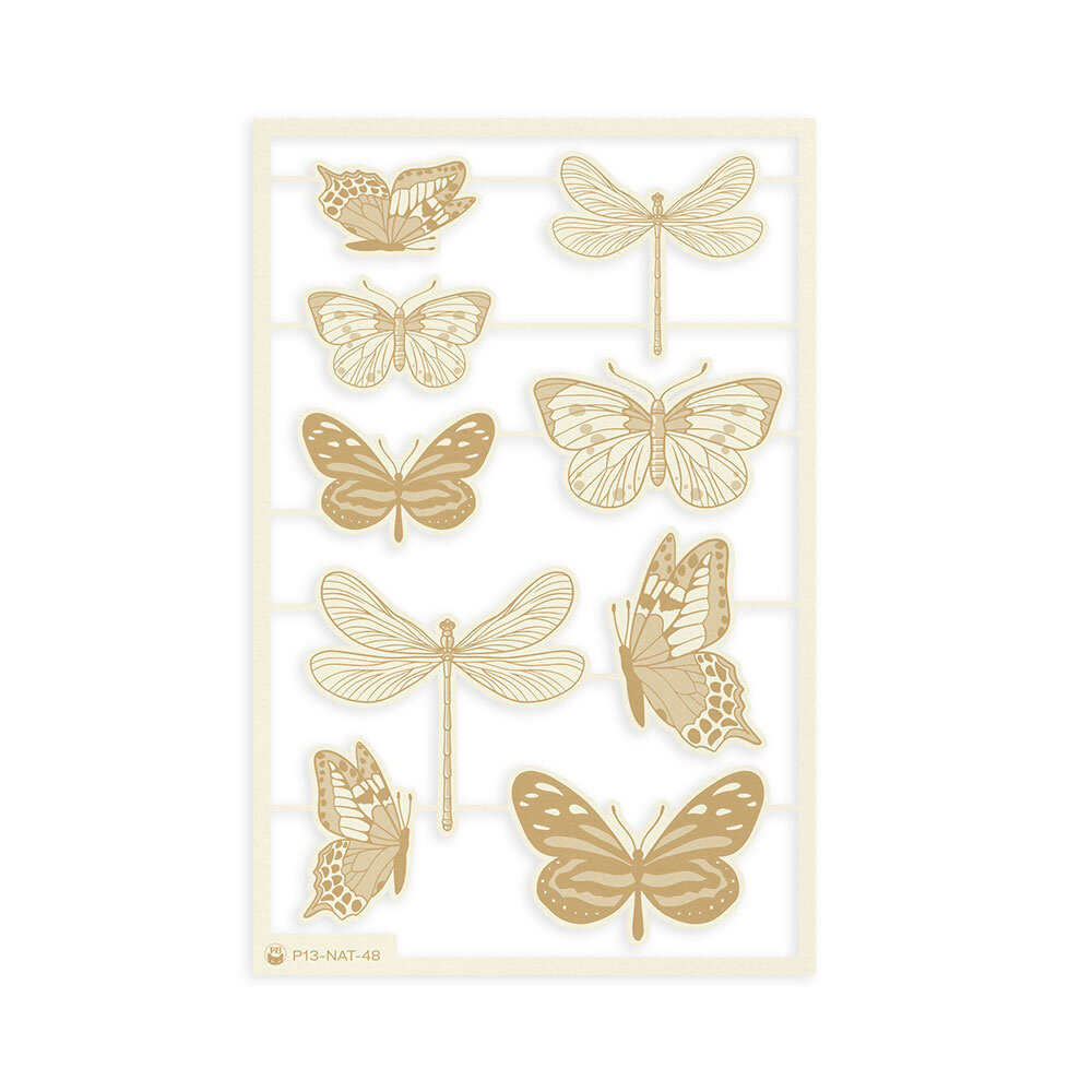 P13 Naturalist Light Chipboard Embellishments 05 (9pcs) (P13-NAT-48) (DISCONTINUED)
