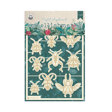 P13 Naturalist Light Chipboard Embellishments 04 (12pcs) (P13-NAT-47) (OUTLET) P13 Naturalist Light Chipboard Embellishments 04 (12pcs) (P13-NAT-47) (OUTLET)