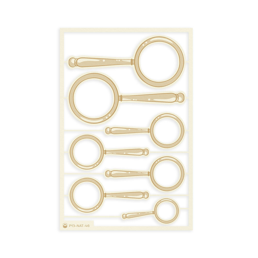 P13 Naturalist Light Chipboard Embellishments 03 (7pcs) (P13-NAT-46) (OUTLET)