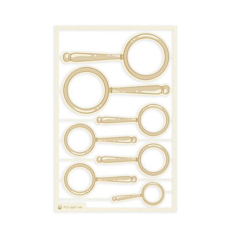 P13 Naturalist Light Chipboard Embellishments 03 (7pcs) (P13-NAT-46) (OUTLET)