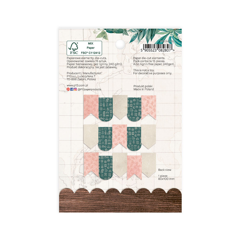 P13 Naturalist Paper Die-Cut Garland (15pcs) (P13-NAT-32) (DISCONTINUED)