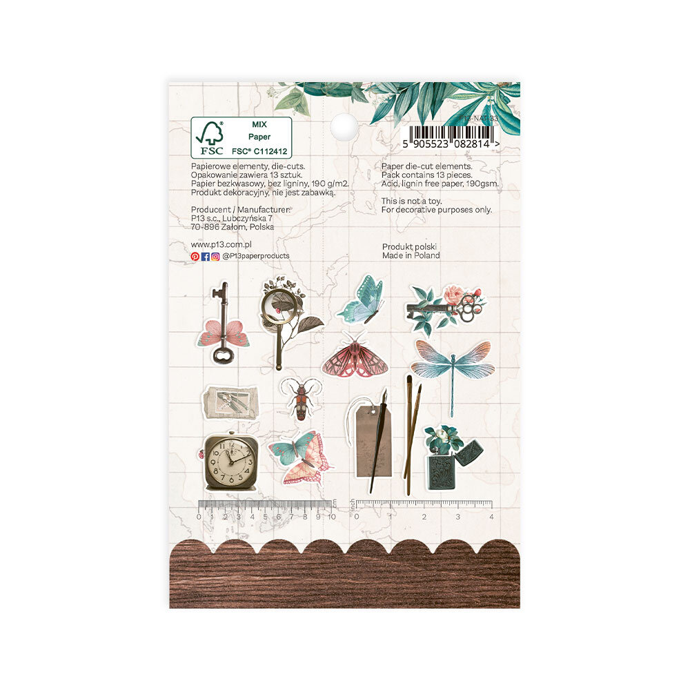 P13 Naturalist Ephemera Bits & Pieces (13pcs) (P13-NAT-33) (OUTLET) P13 Naturalist Ephemera Bits & Pieces (13pcs) (P13-NAT-33) (OUTLET)