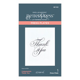 Spellbinders Copperplate Thank You Press Plate (BP-103) (DISCONTINUED) Spellbinders Copperplate Thank You Press Plate (BP-103) (DISCONTINUED)
