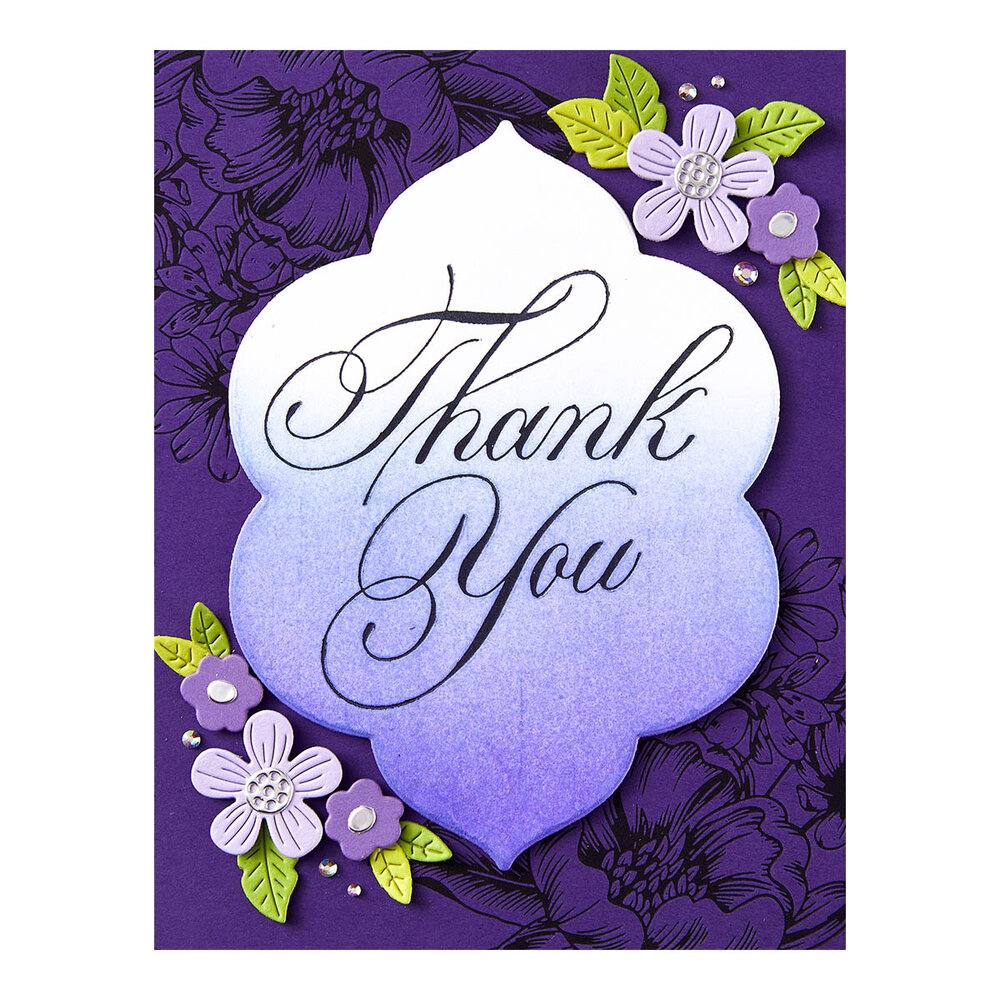Spellbinders Copperplate Thank You Press Plate (BP-103) (DISCONTINUED) Spellbinders Copperplate Thank You Press Plate (BP-103) (DISCONTINUED)