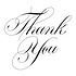 Copperplate Thank You Press Plate (BP-103) (DISCONTINUED) Copperplate Thank You Press Plate (BP-103) (DISCONTINUED)