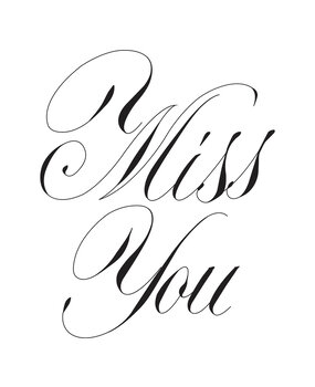 Spellbinders Copperplate Miss You Press Plate (BP-102) (DISCONTINUED) Spellbinders Copperplate Miss You Press Plate (BP-102) (DISCONTINUED)