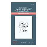Spellbinders Copperplate Miss You Press Plate (BP-102) (DISCONTINUED) Spellbinders Copperplate Miss You Press Plate (BP-102) (DISCONTINUED)
