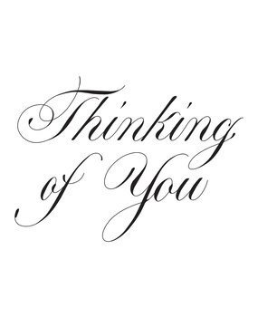 Spellbinders Copperplate Thinking of You Press Plate (BP-101) (DISCONTINUED) Spellbinders Copperplate Thinking of You Press Plate (BP-101) (DISCONTINUED)