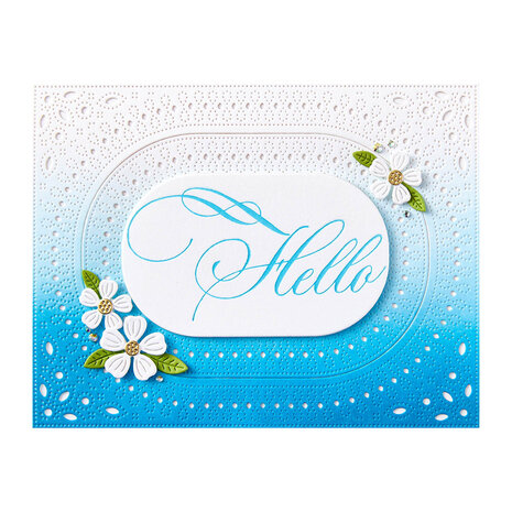 Spellbinders Copperplate Hello Press Plate (BP-100) (DISCONTINUED) Spellbinders Copperplate Hello Press Plate (BP-100) (DISCONTINUED)