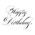 Copperplate Happy Birthday Press Plate (BP-098) Copperplate Happy Birthday Press Plate (BP-098)