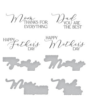 Spellbinders Mother's & Father's Day Sentiments Press Plate (BP-111) (DISCONTINUED) Spellbinders Mother's & Father's Day Sentiments Press Plate (BP-111) (DISCONTINUED)
