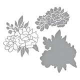 Spellbinders Peony Celebration Etched Dies (S4-1333)