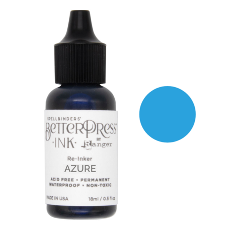 Spellbinders BetterPress Ink Reinker Azure (BPI-029) (DISCONTINUED) Spellbinders BetterPress Ink Reinker Azure (BPI-029) (DISCONTINUED)