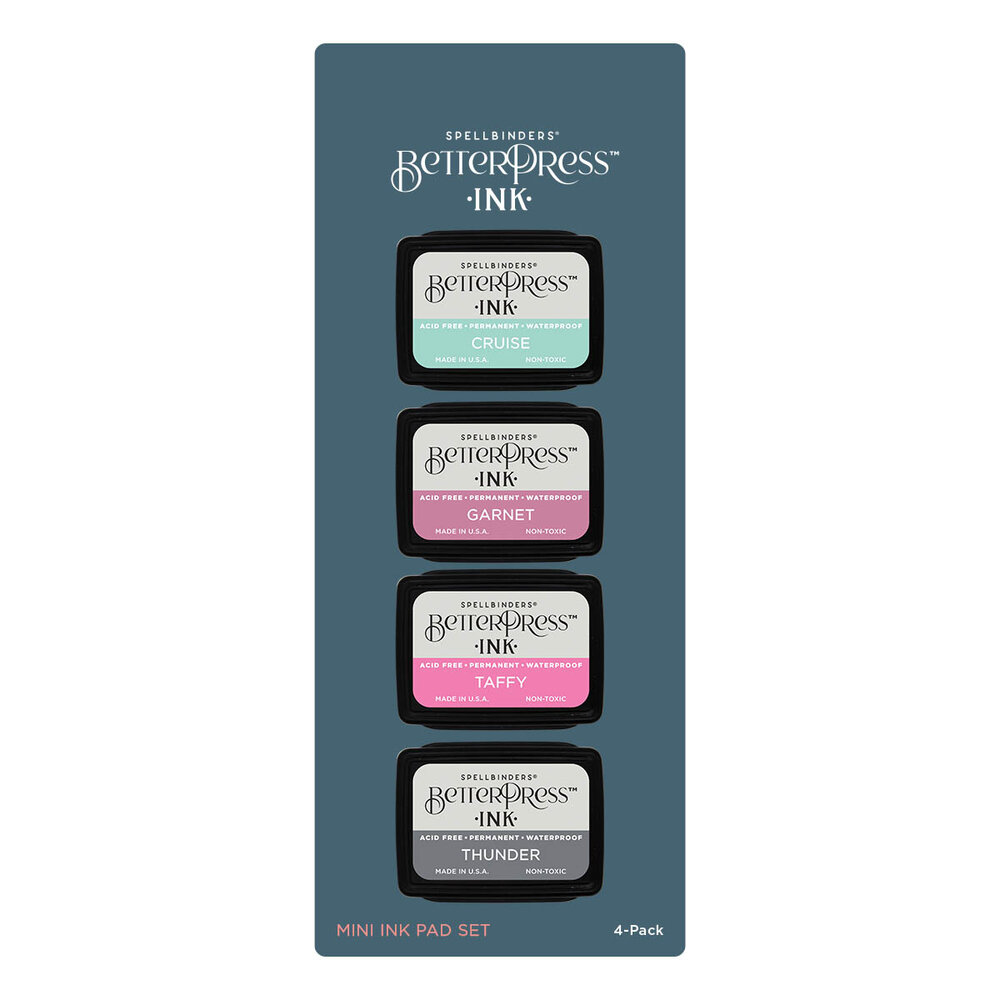 Spellbinders BetterPress Ink Jet Set Mini Set (4pcs) (BPI-023) Spellbinders BetterPress Ink Jet Set Mini Set (4pcs) (BPI-023)
