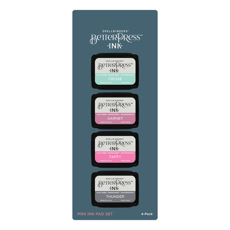 Spellbinders BetterPress Ink Jet Set Mini Set (4pcs) (BPI-023) Spellbinders BetterPress Ink Jet Set Mini Set (4pcs) (BPI-023)