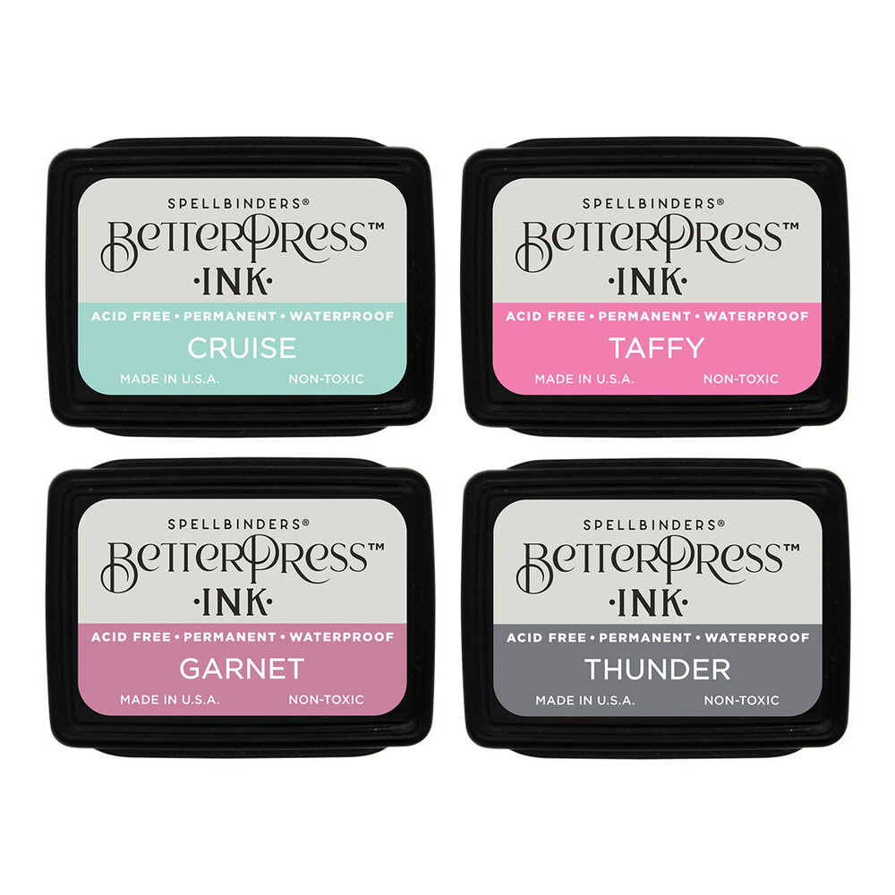 Spellbinders BetterPress Ink Jet Set Mini Set (4pcs) (BPI-023) Spellbinders BetterPress Ink Jet Set Mini Set (4pcs) (BPI-023)