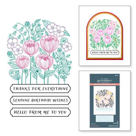 Spellbinders Blooming Garden Press Plates (BPR-002) (OUTLET) Spellbinders Blooming Garden Press Plates (BPR-002) (OUTLET)