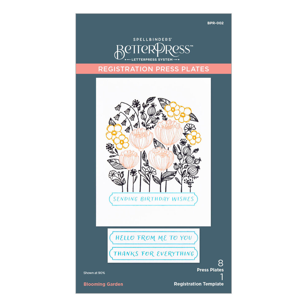 Spellbinders Blooming Garden Press Plates (BPR-002) (OUTLET) Spellbinders Blooming Garden Press Plates (BPR-002) (OUTLET)
